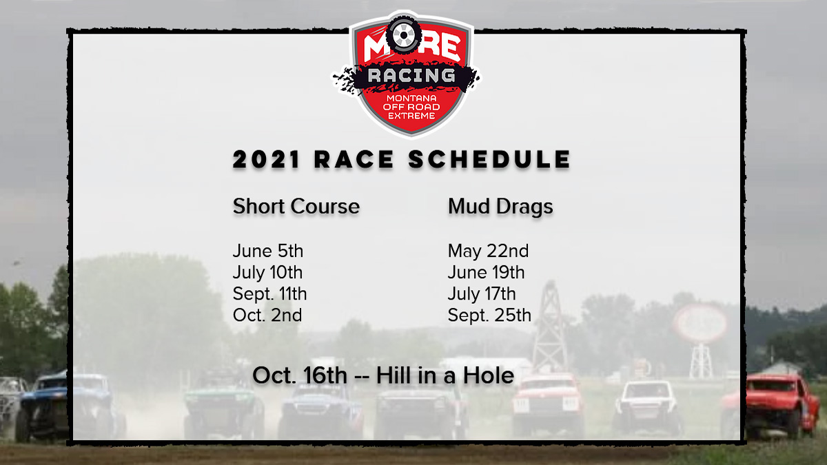2021 MORE Racing & Mud Bog Schedule | Billings, Montana