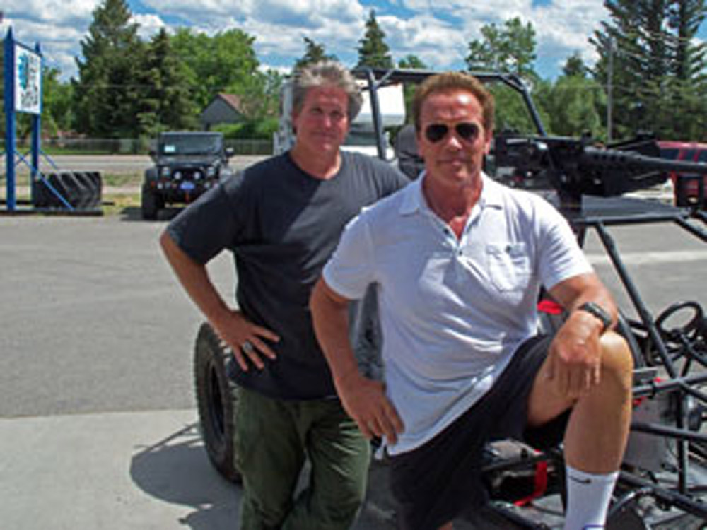 Arnold Schwarzenegger and Billy Lucas